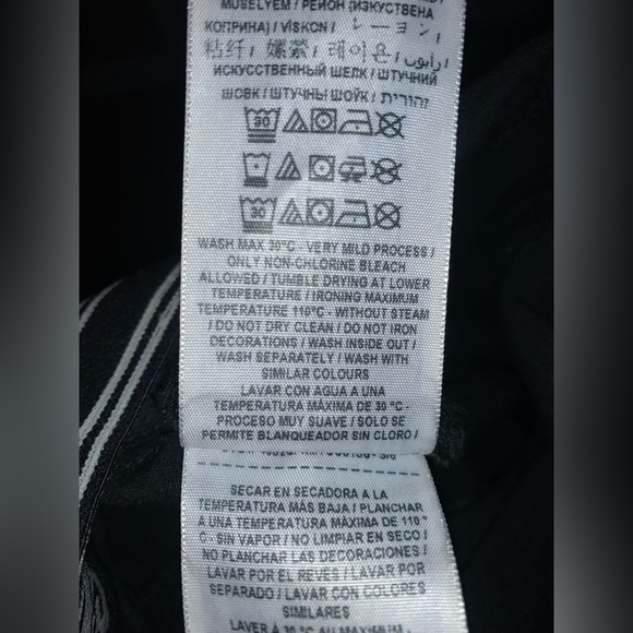 GUESS Logo Elastic Band Stretch Skinny Jeans Jeggings Pants In Black, Large - Picture 5 of 5